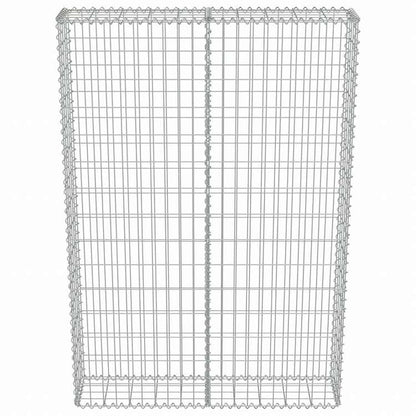 vidaXL ガビオンウォール カバー付き 亜鉛メッキ鋼製 100x20x150cmハードウェア フェンス&バリア フェンスパネル(代引不可)