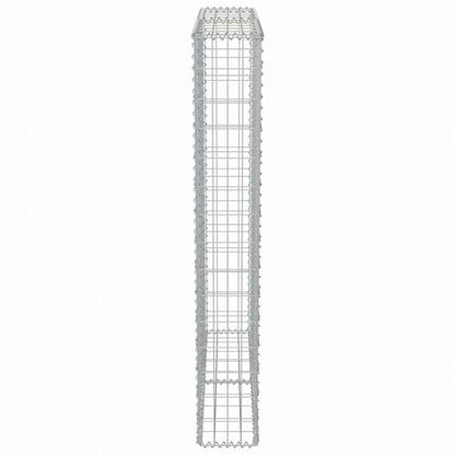 vidaXL ガビオンウォール カバー付き 亜鉛メッキ鋼製 100x20x150cmハードウェア フェンス&バリア フェンスパネル(代引不可)