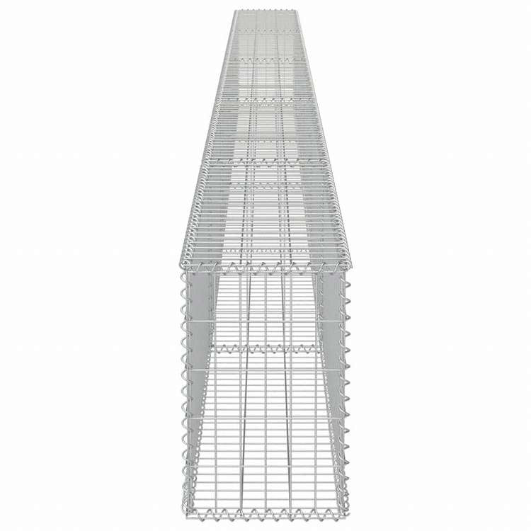 vidaXL ガビオンウォール カバー付き 亜鉛メッキ鋼製 600x30x50cmハードウェア フェンス&バリア フェンスパネル(代引不可)