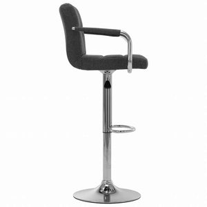 vidaXL バースツール 2点 ダークグレー 布製家具 チェア テーブル・バースツール(代引不可)
