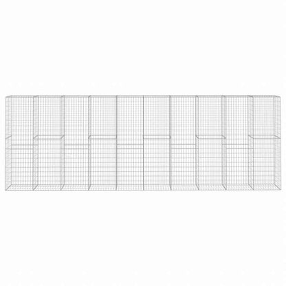 vidaXL カバー ガビオンウォール 亜鉛メッキ鋼製 600x50x200cmハードウェア フェンス&バリア フェンスパネル(代引不可)