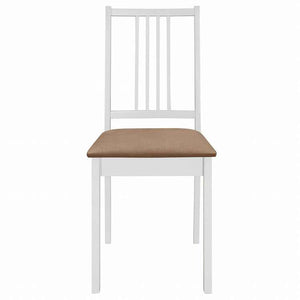 vidaXL ダイニング5点セット MDF材 ホワイト家具 家具セット キッチン・ダイニング 家具 Sets(代引不可)