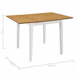 vidaXL ダイニング5点セット MDF材 ホワイト家具 家具セット キッチン・ダイニング 家具 Sets(代引不可)