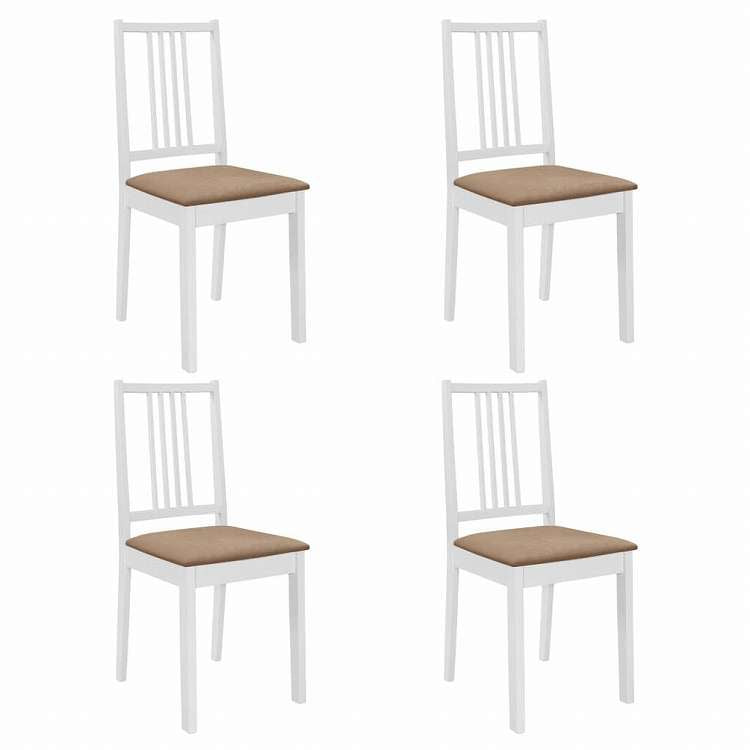 vidaXL ダイニング5点セット MDF材 ホワイト家具 家具セット キッチン・ダイニング 家具 Sets(代引不可)