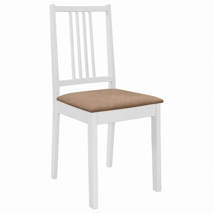 vidaXL ダイニング5点セット MDF材 ホワイト家具 家具セット キッチン・ダイニング 家具 Sets(代引不可)