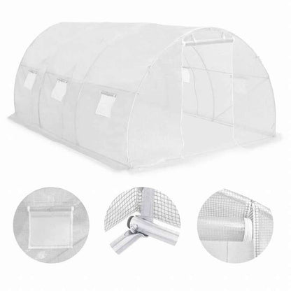 vidaXL 温室 13.5m2 450x300x200cmホーム&ガーデン 芝&ガーデン ガーデニング グリーンハウス・温室(代引不可)