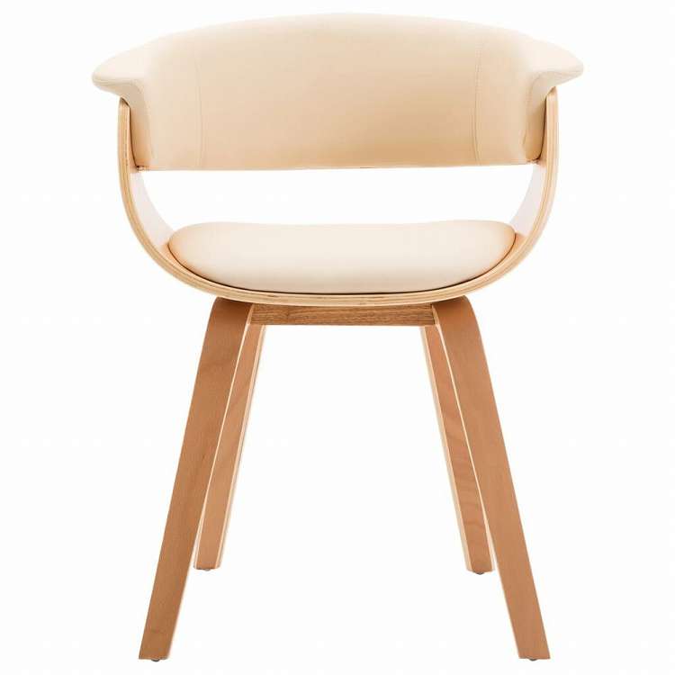 vidaXL ダイニングチェア 曲げ木&合成皮革製家具 チェア キッチン・ダイニングルームチェア(代引不可)