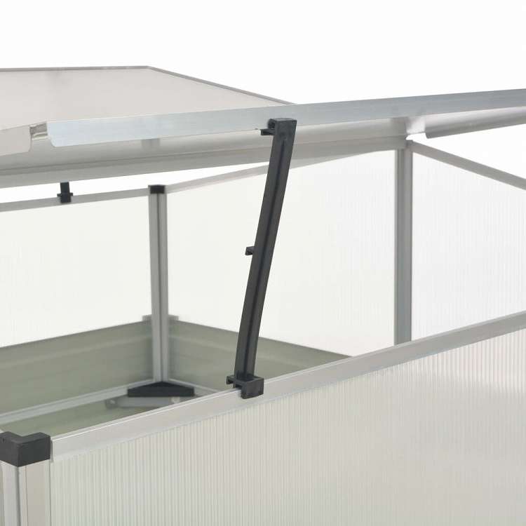 vidaXL 温室 アントラシート 100x100x77cm 亜鉛メッキ鋼製ホーム&ガーデン 芝&ガーデン ガーデニング 鉢植え・プランター(代引不可)