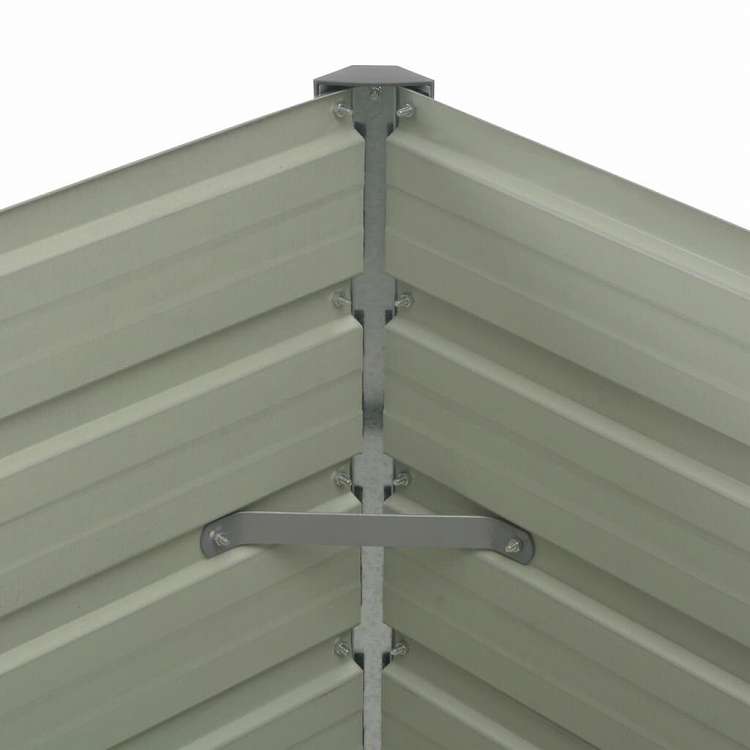 vidaXL レイズドガーデンプランター アントラシート 100x100x77cm 亜鉛メッキ鋼製ホーム&ガーデン 芝&ガーデン ガーデニング 鉢植え・プランター(代引不可)