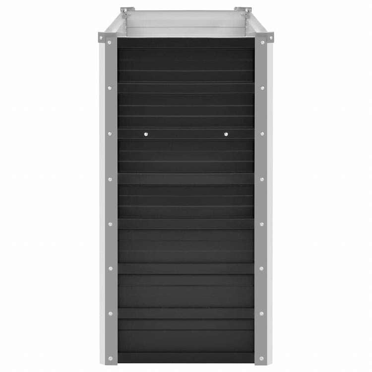 vidaXL レイズドガーデンプランター アントラシート 160x40x77cm 亜鉛メッキ鋼ホーム&ガーデン 芝&ガーデン ガーデニング 鉢植え・プランター(代引不可)