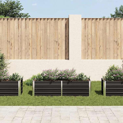 vidaXL レイズドガーデンプランター アントラシート 160x40x45cm 亜鉛メッキ鋼ホーム&ガーデン 芝&ガーデン ガーデニング 鉢植え・プランター(代引不可)