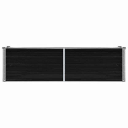 vidaXL レイズドガーデンプランター アントラシート 160x40x45cm 亜鉛メッキ鋼ホーム&ガーデン 芝&ガーデン ガーデニング 鉢植え・プランター(代引不可)