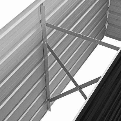 vidaXL レイズドガーデンプランター アントラシート 160x40x45cm 亜鉛メッキ鋼ホーム&ガーデン 芝&ガーデン ガーデニング 鉢植え・プランター(代引不可)