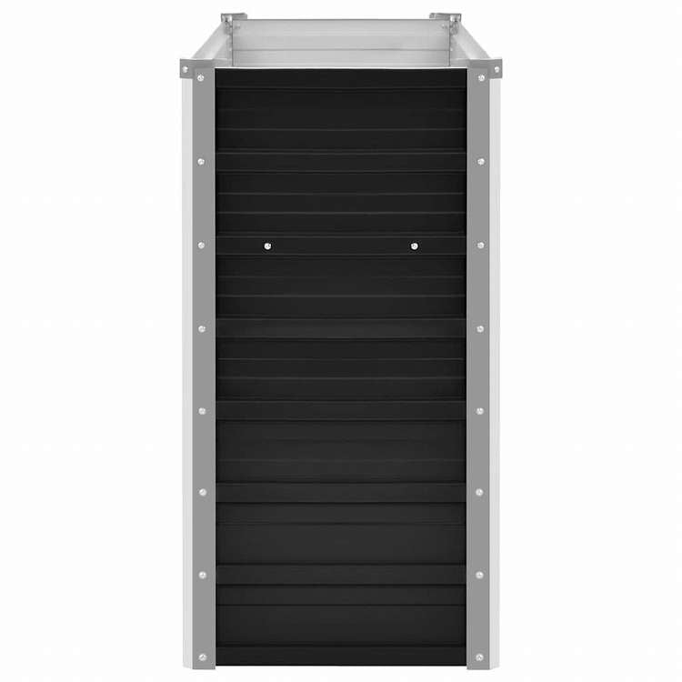 vidaXL レイズドガーデンプランター アントラシート 100x40x77cm 亜鉛メッキ鋼ホーム&ガーデン 芝&ガーデン ガーデニング 鉢植え・プランター(代引不可)