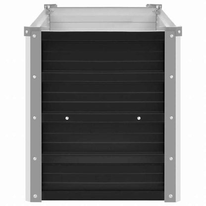 vidaXL レイズドガーデンプランター アントラシート 100x40x45cm 亜鉛メッキ鋼ホーム&ガーデン 芝&ガーデン ガーデニング 鉢植え・プランター(代引不可)