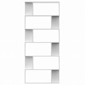 vidaXL オープンラック/間仕切り 白色 80x24x192cm パーティクルボード家具 棚 本棚・オープンラック(代引不可)