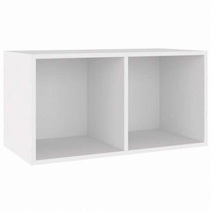 vidaXL レコード収納ボックス ホワイト 71x34x36cm エンジニアリングウッド家具 キャビネット&収納 メディア収納・ラック(代引不可)