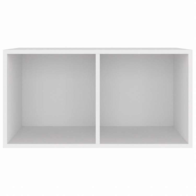 vidaXL レコード収納ボックス ホワイト 71x34x36cm エンジニアリングウッド家具 キャビネット&収納 メディア収納・ラック(代引不可)