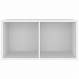 vidaXL レコード収納ボックス ホワイト 71x34x36cm エンジニアリングウッド家具 キャビネット&収納 メディア収納・ラック(代引不可)