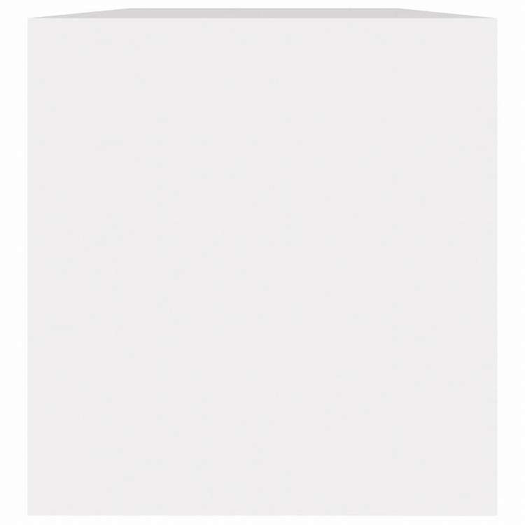 vidaXL レコード収納ボックス ホワイト 71x34x36cm エンジニアリングウッド家具 キャビネット&収納 メディア収納・ラック(代引不可)