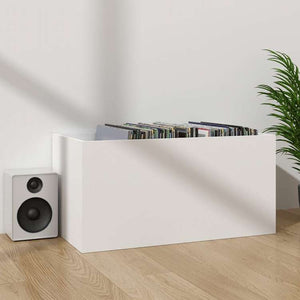 vidaXL レコード収納ボックス ホワイト 71x34x36cm エンジニアリングウッド家具 キャビネット&収納 メディア収納・ラック(代引不可)