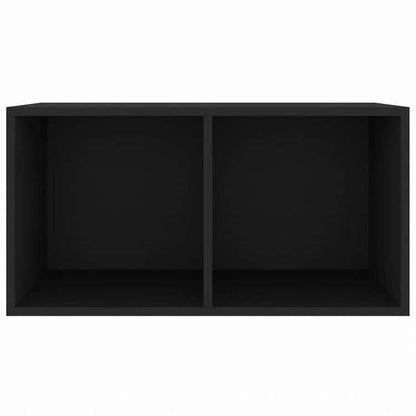 vidaXL レコード収納ボックス ブラック 71x34x36cm エンジニアリングウッド家具 キャビネット&収納 メディア収納・ラック(代引不可)