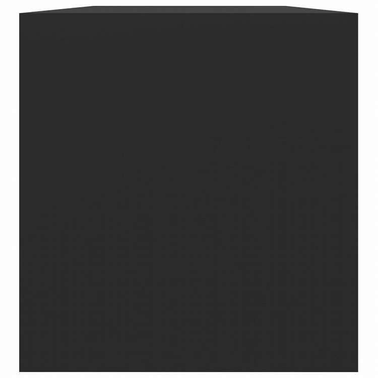 vidaXL レコード収納ボックス ブラック 71x34x36cm エンジニアリングウッド家具 キャビネット&収納 メディア収納・ラック(代引不可)