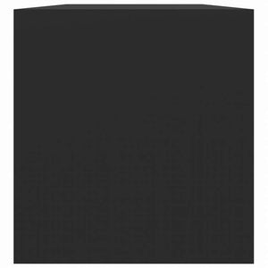 vidaXL レコード収納ボックス ブラック 71x34x36cm エンジニアリングウッド家具 キャビネット&収納 メディア収納・ラック(代引不可)