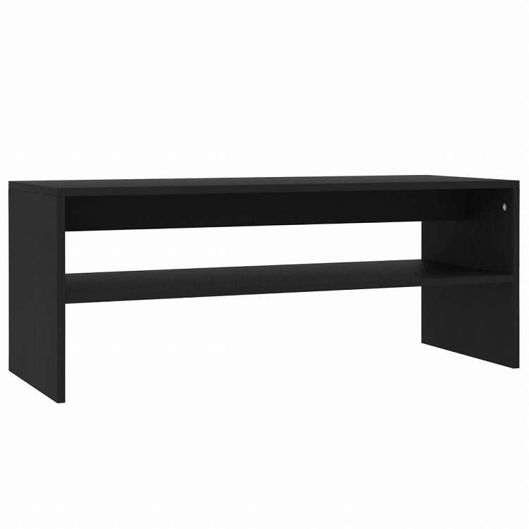 vidaXL コーヒーテーブル 黒色 100x40x40cm パーティクルボード家具 テーブル アクセントテーブル コーヒーテーブル(代引不可)