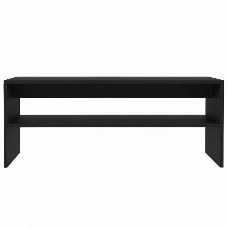 vidaXL コーヒーテーブル 黒色 100x40x40cm パーティクルボード家具 テーブル アクセントテーブル コーヒーテーブル(代引不可)