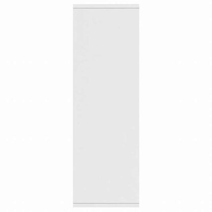 vidaXL ブックキャビネット/サイドボード ホワイト 50x25x80 cm エンジニアリングウッド家具 棚 本棚・オープンラック(代引不可)