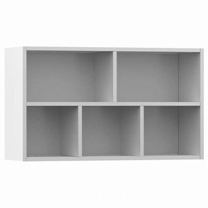 vidaXL ブックキャビネット/サイドボード ホワイト 50x25x80 cm エンジニアリングウッド家具 棚 本棚・オープンラック(代引不可)