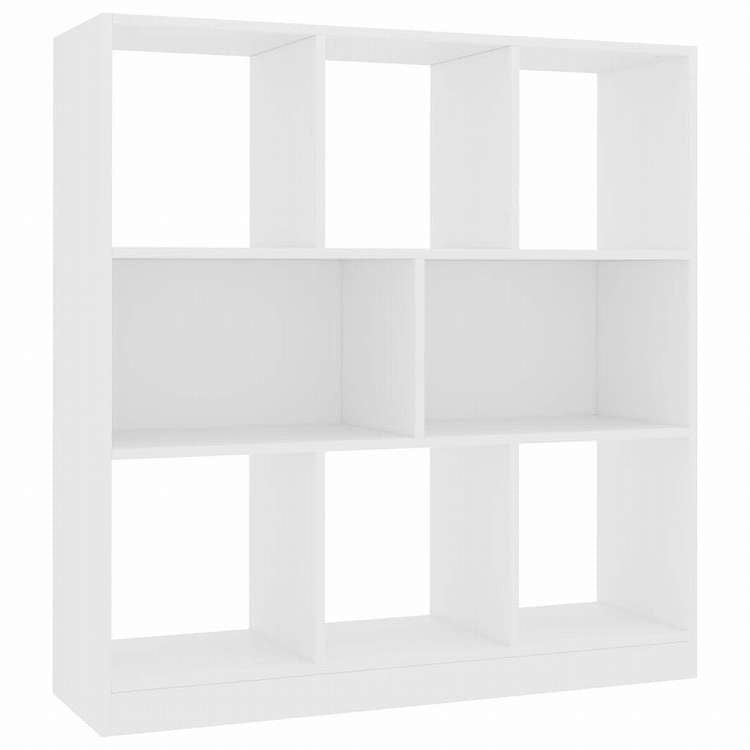 vidaXL ブックキャビネット ホワイト 97.5x29.5x100cm エンジニアリングウッド家具 棚 本棚・オープンラック(代引不可)