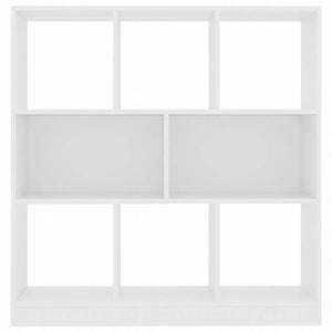 vidaXL ブックキャビネット ホワイト 97.5x29.5x100cm エンジニアリングウッド家具 棚 本棚・オープンラック(代引不可)