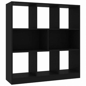 vidaXL ブックキャビネット ブラック 97.5x29.5x100cm エンジニアリングウッド家具 棚 本棚・オープンラック(代引不可)