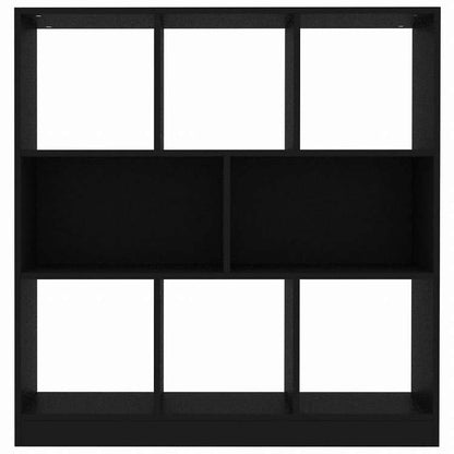 vidaXL ブックキャビネット ブラック 97.5x29.5x100cm エンジニアリングウッド家具 棚 本棚・オープンラック(代引不可)