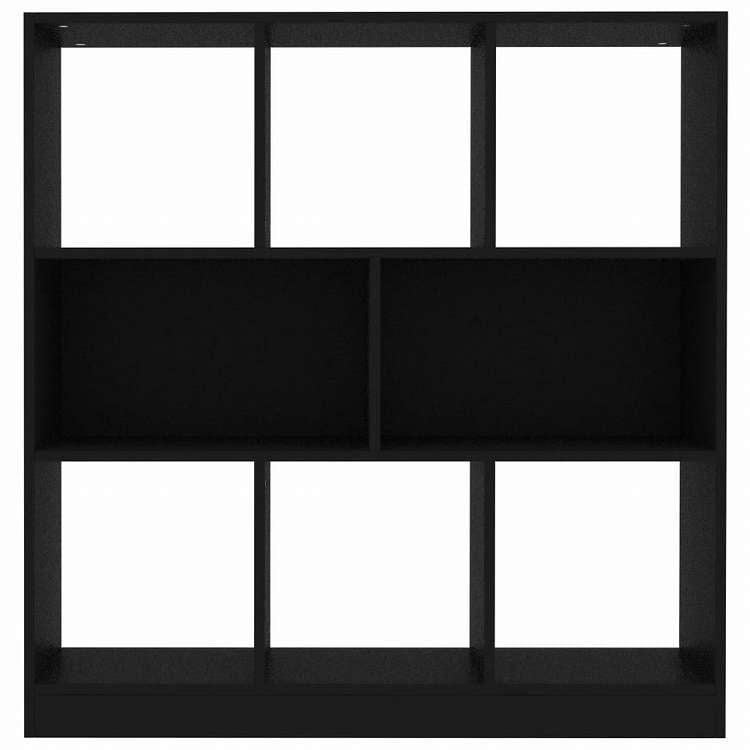 vidaXL ブックキャビネット ブラック 97.5x29.5x100cm エンジニアリングウッド家具 棚 本棚・オープンラック(代引不可)