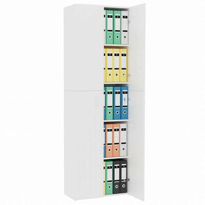 vidaXL オフィスキャビネット ホワイト 60x32x190cm エンジニアリングウッド家具 キャビネット&収納 ファイル棚(代引不可)
