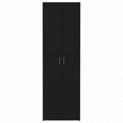 vidaXL オフィスキャビネット ブラック 60x32x190cm エンジニアリングウッド家具 キャビネット&収納 ファイル棚(代引不可)