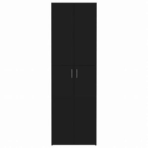 vidaXL オフィスキャビネット ブラック 60x32x190cm エンジニアリングウッド家具 キャビネット&収納 ファイル棚(代引不可)
