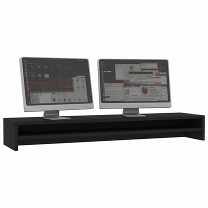 vidaXL モニタースタンド ブラック 100x24x13cm エンジニアリングウッド電子機器 ビデオ ビデオアクセサリ テレビ部品・アクセサリ TV・モニターマウント(代引不可)