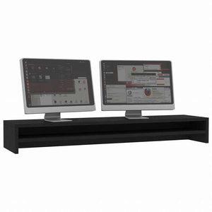 vidaXL モニタースタンド ブラック 100x24x13cm エンジニアリングウッド電子機器 ビデオ ビデオアクセサリ テレビ部品・アクセサリ TV・モニターマウント(代引不可)