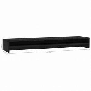 vidaXL モニタースタンド ブラック 100x24x13cm エンジニアリングウッド電子機器 ビデオ ビデオアクセサリ テレビ部品・アクセサリ TV・モニターマウント(代引不可)