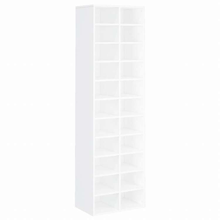 vidaXL シューズキャビネット ホワイト 54x34x183cm パーティクルボードホーム&ガーデン 家事用品 収納&オーガナイザー 衣類・ワードローブ収納 シューズラック・整理収納(代引不可)