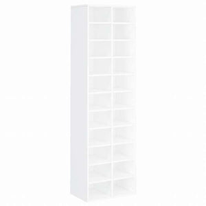 vidaXL シューズキャビネット ホワイト 54x34x183cm パーティクルボードホーム&ガーデン 家事用品 収納&オーガナイザー 衣類・ワードローブ収納 シューズラック・整理収納(代引不可)
