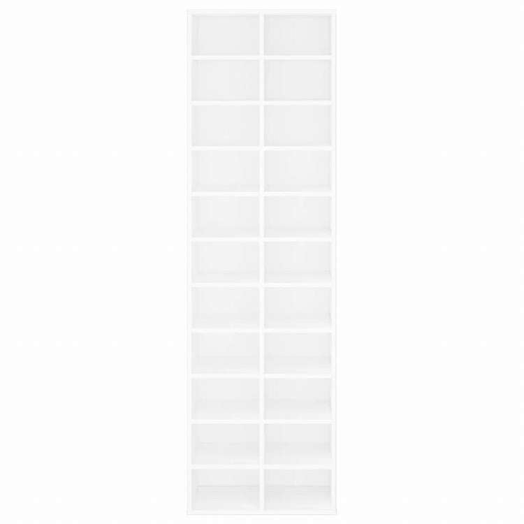 vidaXL シューズキャビネット ホワイト 54x34x183cm パーティクルボードホーム&ガーデン 家事用品 収納&オーガナイザー 衣類・ワードローブ収納 シューズラック・整理収納(代引不可)