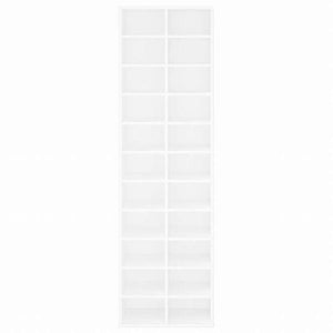 vidaXL シューズキャビネット ホワイト 54x34x183cm パーティクルボードホーム&ガーデン 家事用品 収納&オーガナイザー 衣類・ワードローブ収納 シューズラック・整理収納(代引不可)