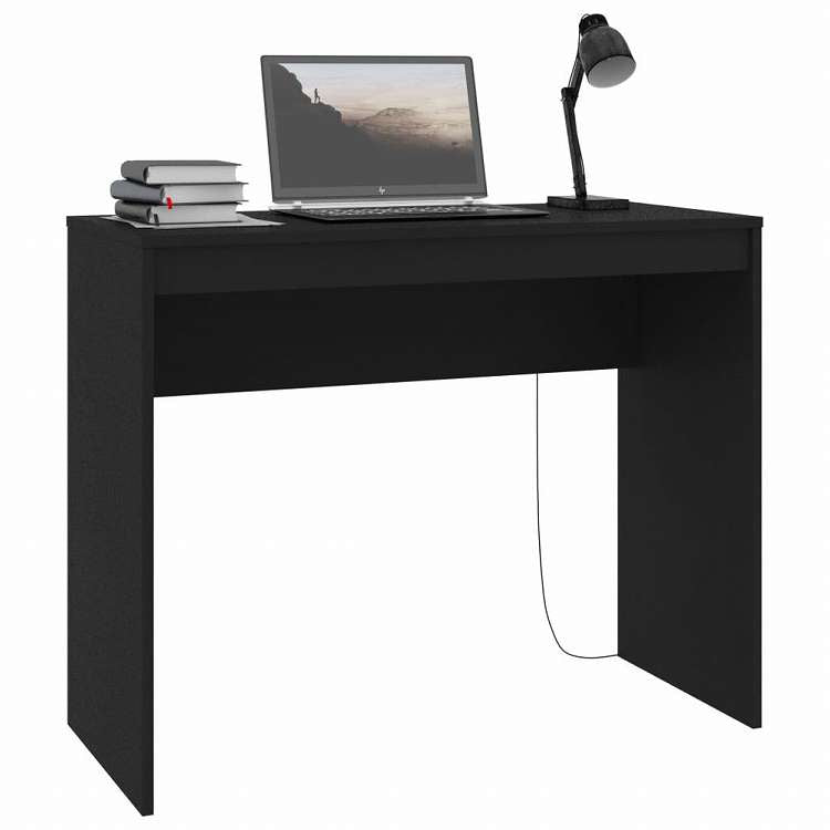 vidaXL デスク ブラック 90x40x72cm エンジニアリングウッド家具 オフィス家具 デスク(代引不可)