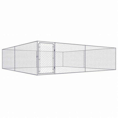 vidaXL 屋外用犬小屋 亜鉛メッキ鋼製 4x4x1mAnimals & Pet Supplies ペット用品 犬用品 犬小屋・ドッグラン(代引不可)