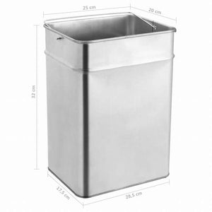 vidaXL ホテル用灰皿付ごみ箱 45 L スチール製 ブラックホーム&ガーデン 家事用品 ごみ入れ ごみ箱(代引不可)